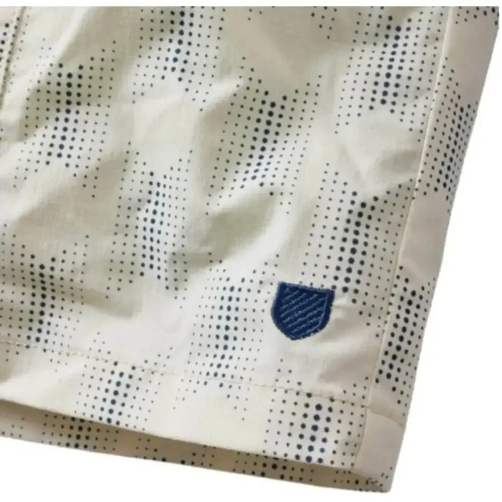 Brixton Jupiter Elastic Waistband Off-White Shorts Men's Medium NEW NWT